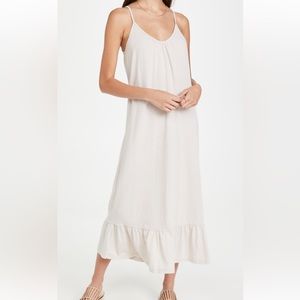 Maxi Dress with Flounced Hem